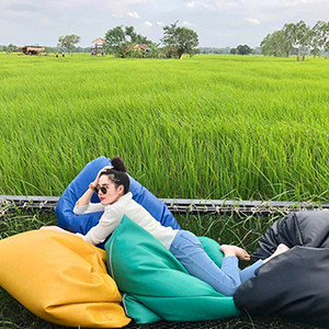 Sang ngay Thái Lan check gấp MA NA DE COFFEE view cánh đồng xanh mượt đang gây sốt