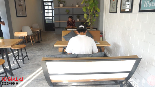 Không gian cà phê làm việc siêu đẹp