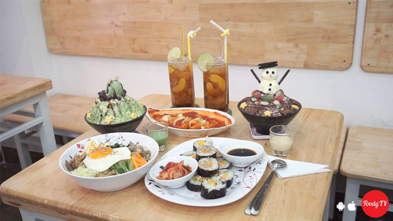 Vừa ăn bingsu chuẩn Hàn Quốc, vừa thuê Hanbok truyền thống mặc đẹp không cần chỉnh.