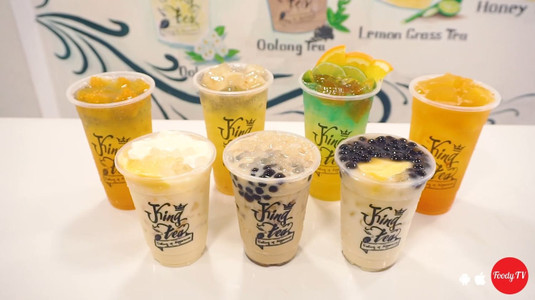 “1000 LY TRÀ TRÁI CÂY CHỈ 9K” đang có mặt tại King Tea, Q1