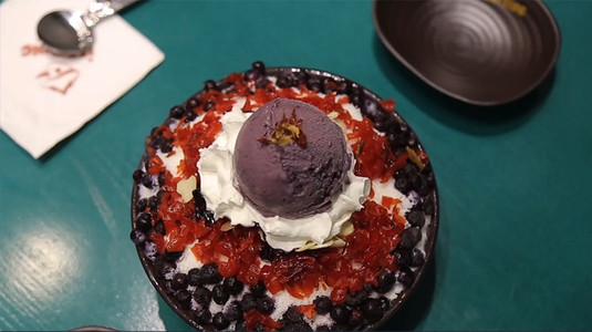 Bingsu việt quất