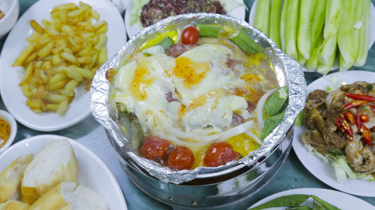 Đầu mùa oánh chén ngay "COMBO NƯỚNG LẨU BÒ PHOMAI" sát chợ Ngọc Hà