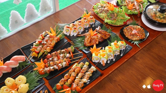 Ăn "SUSHI, BBQ XIÊN NƯỚNG" chỉ từ 5k, free luôn Hanbok