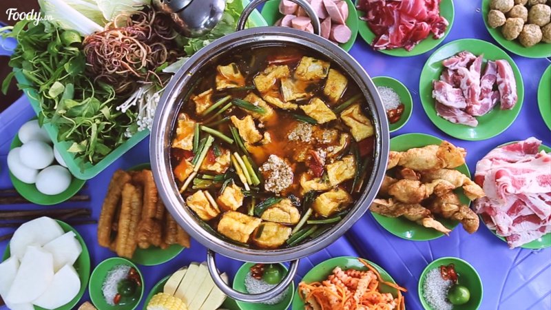 Gắp mỏi tay"BUFFET LẨU 13 MÓN NHÚNG" cứ hết lại gọi