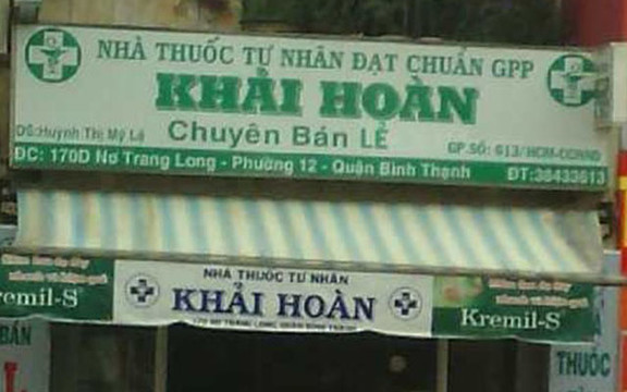 Nhà Thuốc Tây Khải Hoàn - Nơ Trang Long