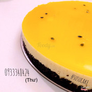 cheesecake chanh dây 210/ổ rất đẹp để tặng sinh nhật hoặc cả gia đình cùng ăn