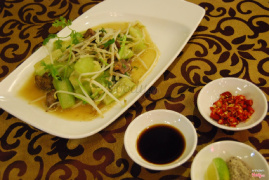 Lòng gà xào mướp