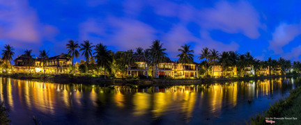 Hoi An Riverside Resort at night