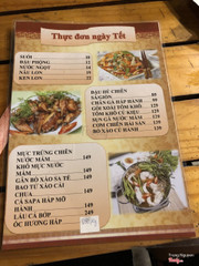 Menu ngày tết nè