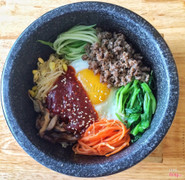 cơm trộn thịt bò