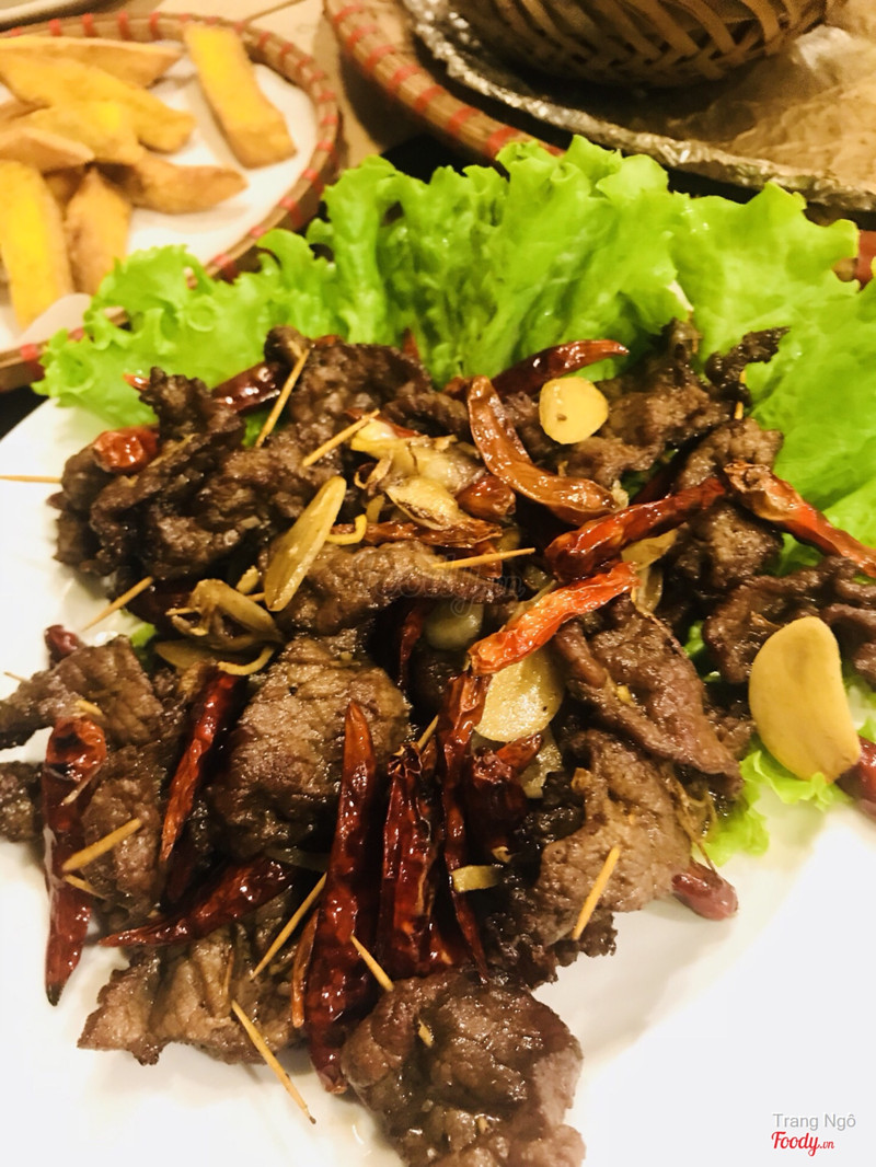 Bò xiên tỏi