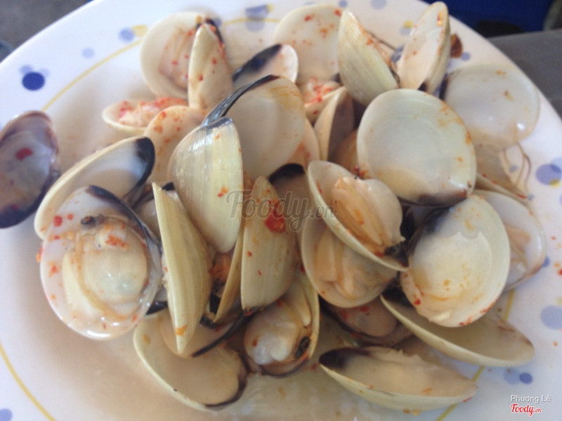 Nghêu hấp xả 30k/dĩa