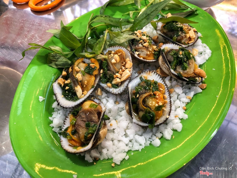 Sò lông nướng mỡ hành