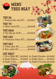 Bistro Chay - Menu hằng ng&#224;y