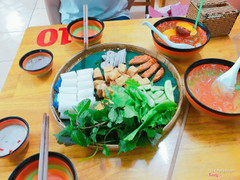 Bún đậu lòng + chả cốm