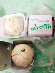 Bánh bao mặn 35k/1 cái. Bánh bao chay 15/1 cái 