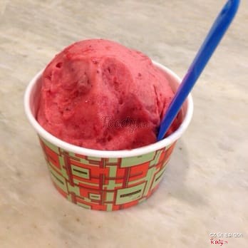 Strawberry sorbet