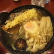 Udon in hot pot
