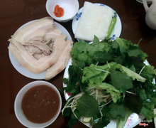 bánh tráng thịt heo bà hường