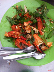 Càng ghẹ rang muối