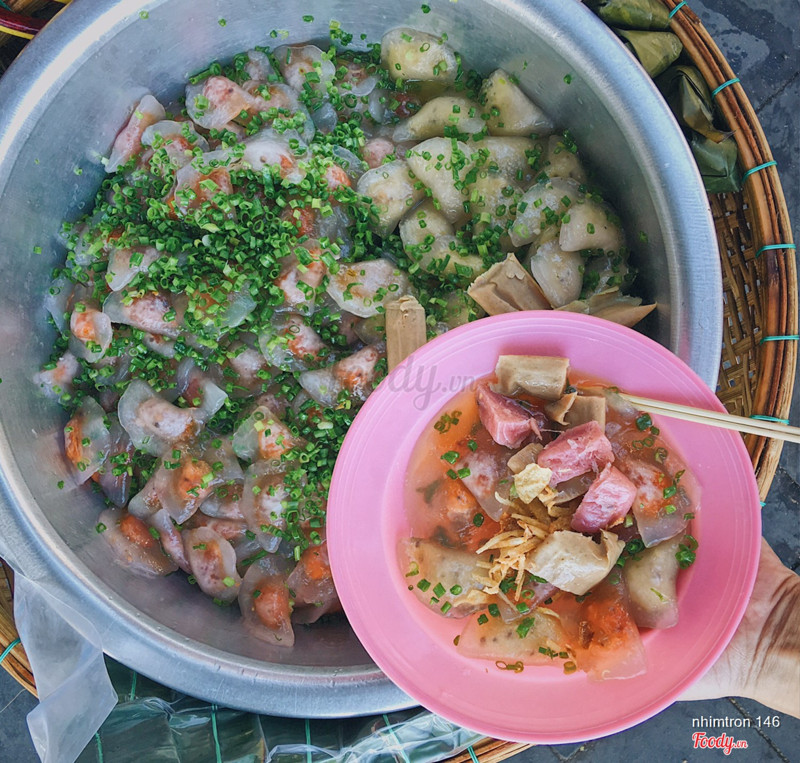 Bánh lọc nhân tôm + đậu xanh