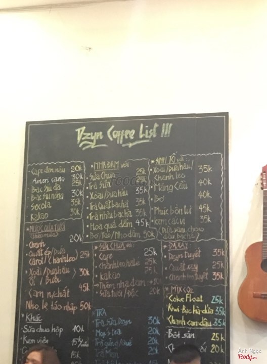 Dzyn Coffe List