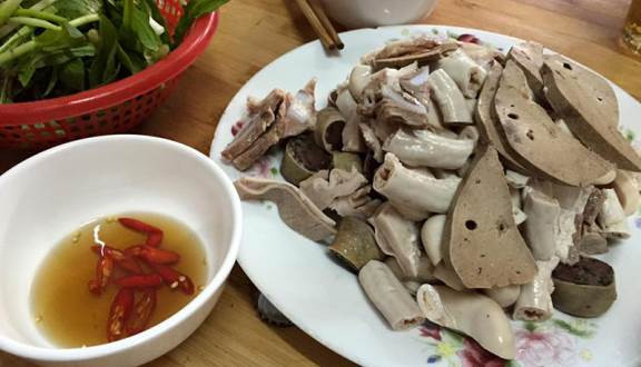 Lòng Lợn Tiết Canh - Phú Đô