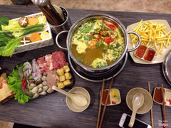 lẩu riêu cua bắp bò