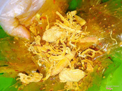 bánh tráng trộn khô gà