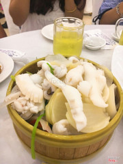 Mực hấp mắm gừng