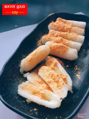 Bánh gạo chấm bột phô mai