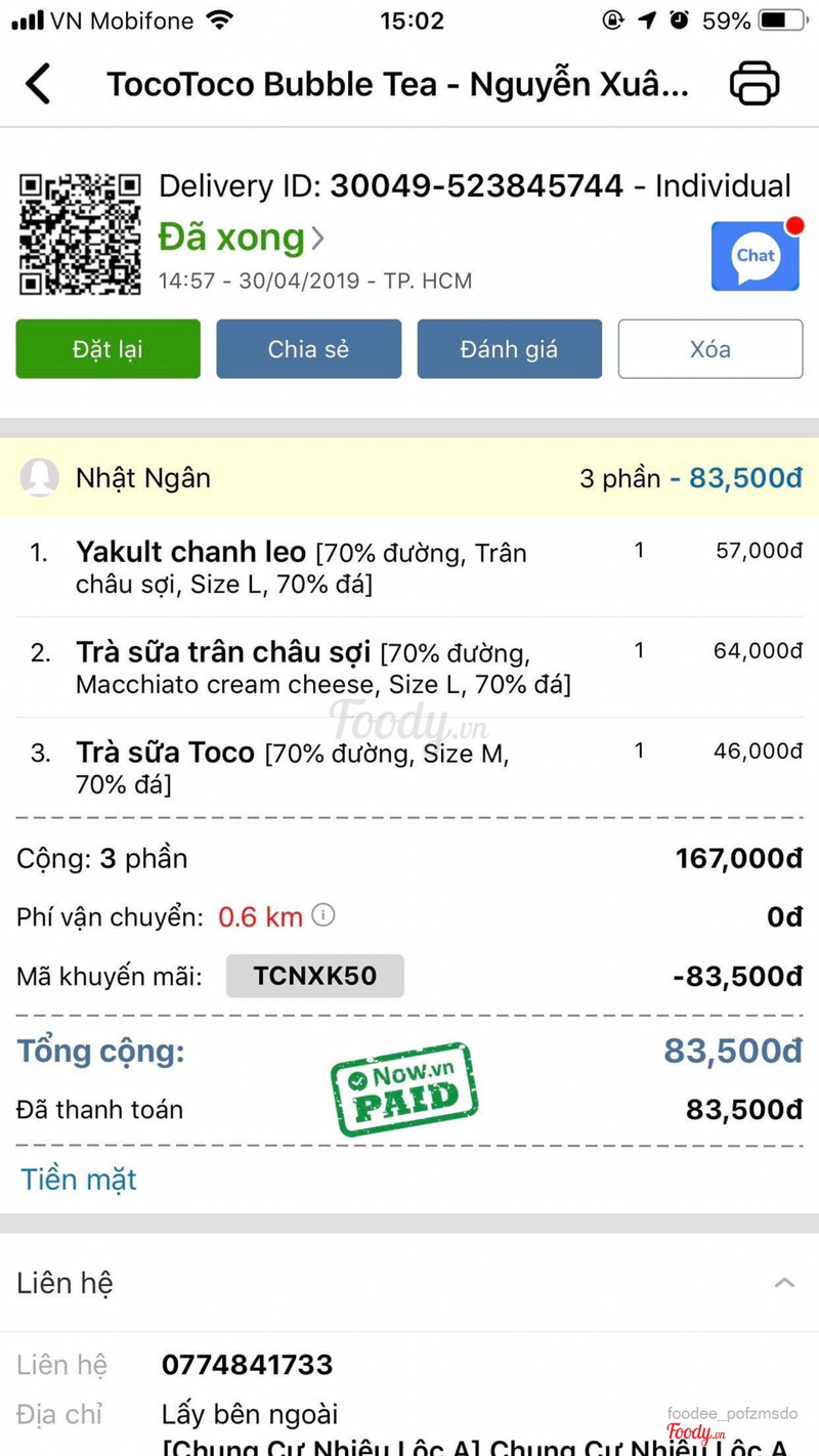 Đơn hàng ghi rõ ràng chi tiết vậy mà. Kem cheese của tui hong có. Tiền thì vẫn tính. 😤 10k tui hong tiếc. Nhưng hết hay gì cũng phải nói chứ. 