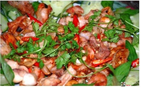 Thỏ xào sả ớt