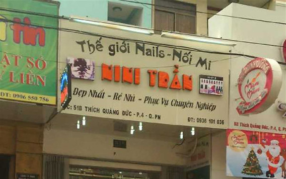 Thế Giới Nails, Nối Mi - Ni Ni Trần