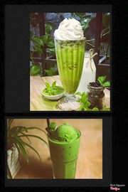 Matcha blended & matcha latte kem