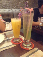 Soda kiwi + nước thơm ép