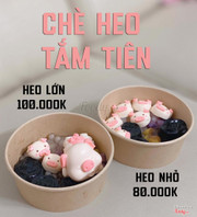 Ch&#232; heo với bầy heo nhỏ: 80.000
Ch&#232; heo với b&#233; heo si&#234;u to: 100.000