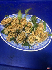 Sò lông nướng mỡ hành