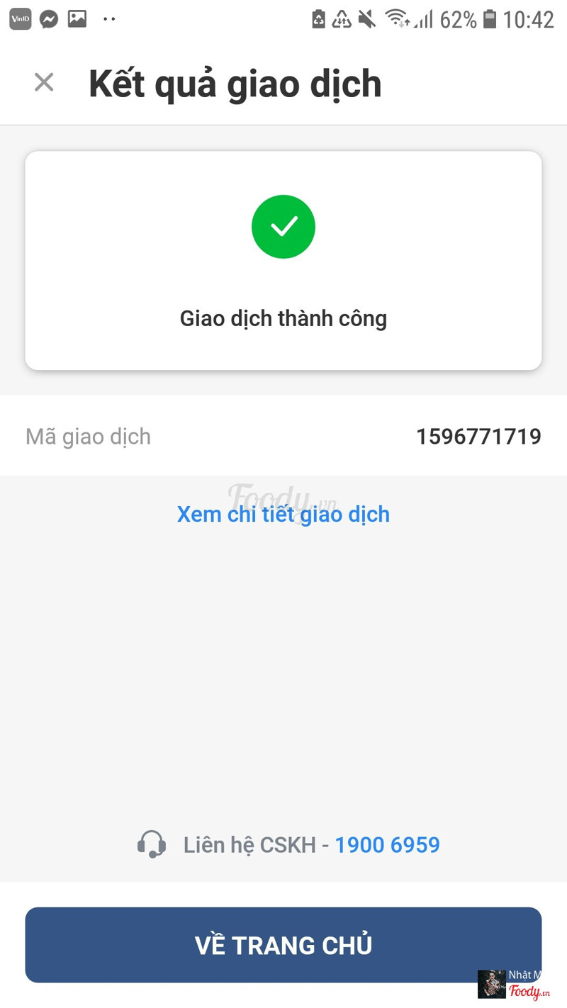 Thanh to&#225;n qua app VinID