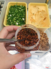 Ớt sa tế nhà làm. Cay cay thơm thơm