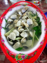 Nghêu hấp