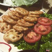 ngó sen chiên hay cái gì đấy sen ăn khá ngon <3