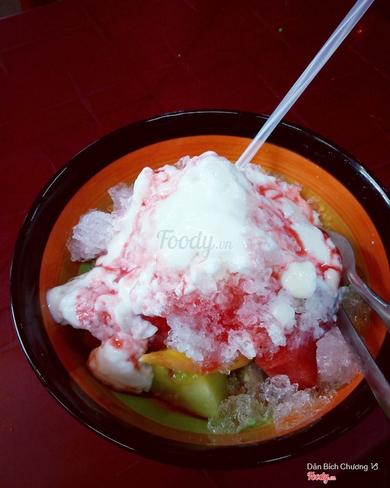trái cây trộn yaourt