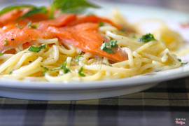 Mỳ Spaghetti Cá Hồi