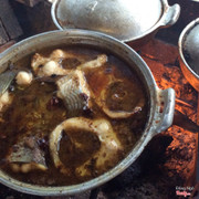 Cá Chày kho Riềng trên bếp củi ( ăn tại chỗ hoặc mang về)