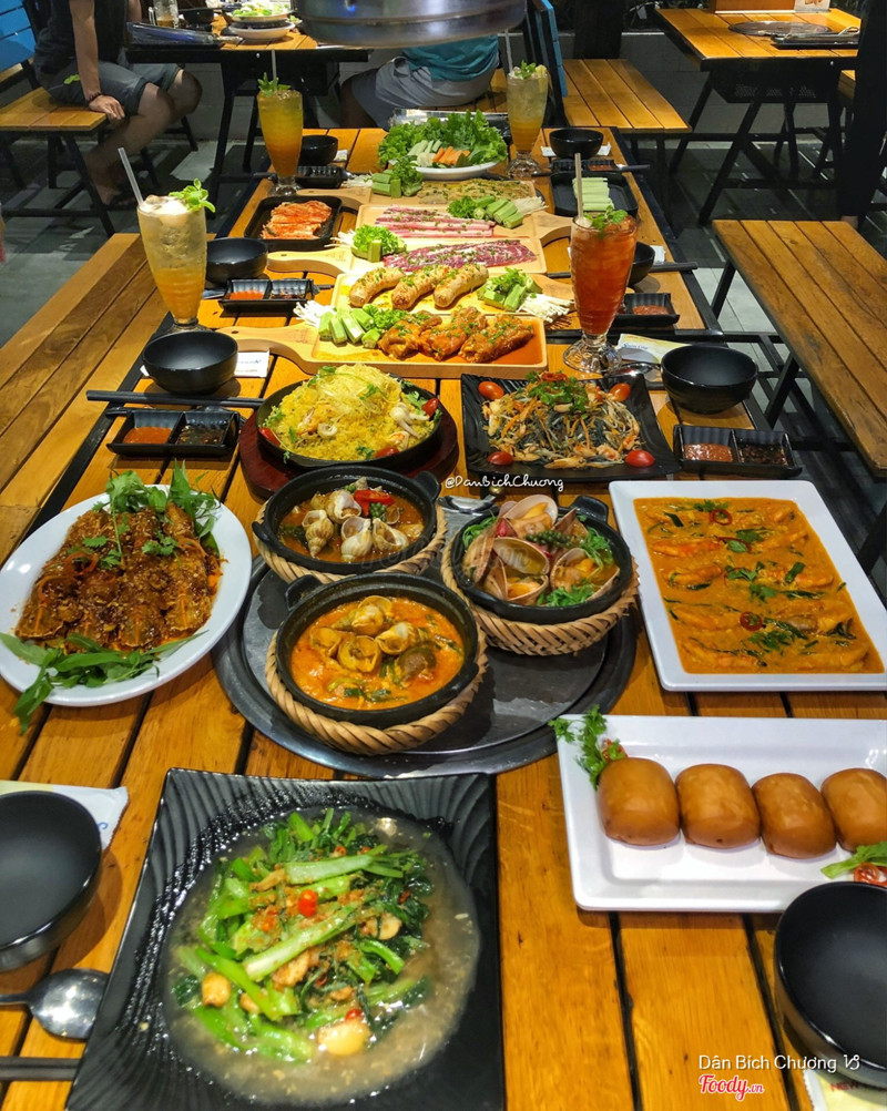 Sườn cây nướng & hải sản