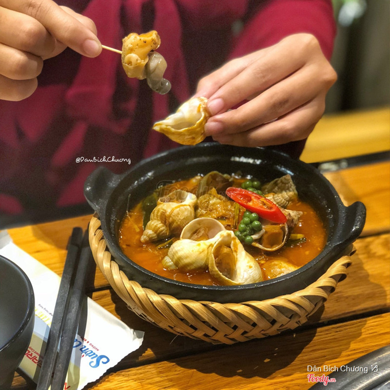 Ốc Bulot Pháp nấu tiêu xanh