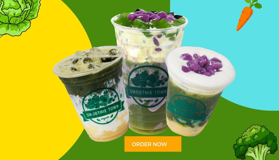 SMOOTHIE TOWN EMART - Rau Má Sữa Dừa & Nước Ép