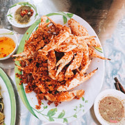 càng ghẹ rang muối