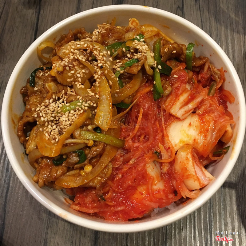 Pork bulgogi rice bowl 